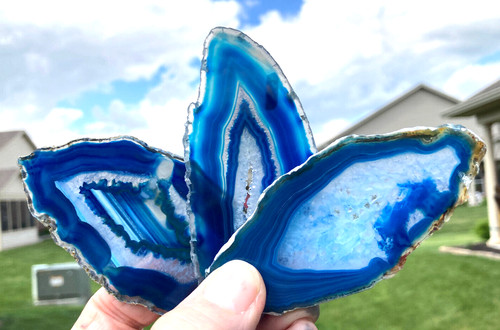 Set polished blue - of,