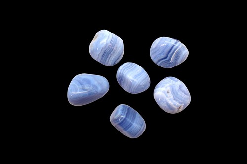 Blue lace agate - blue,