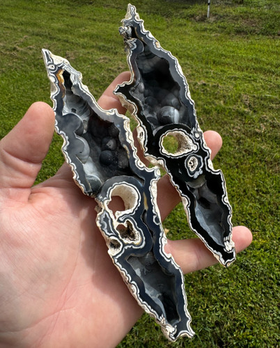 Unique agatized coral spear - unique,