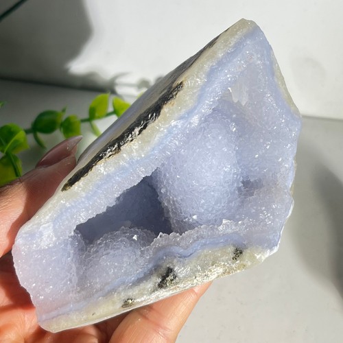 380g natural blue chalcedony - natural,